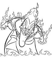 coloriage hades en colere